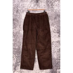 Devium USA Pants Medium Mens Riviera Cords Brown Pull On Corduroy